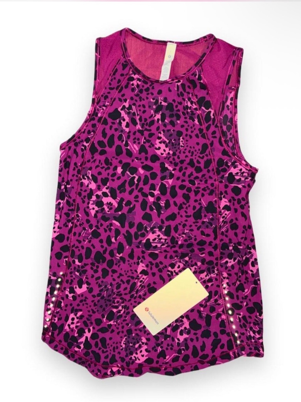 Lululemon Sleeveless Sculpt Active Tank - Magenta Animal Print
